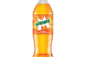 Bautura Mirinda portocale, cu suc natural de portocale, perfecta pentru a completa masa chinezeasca.