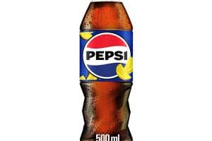 Sticlă de Pepsi MAX 500ml, băutură răcoritoare cu aromă de lămâie.